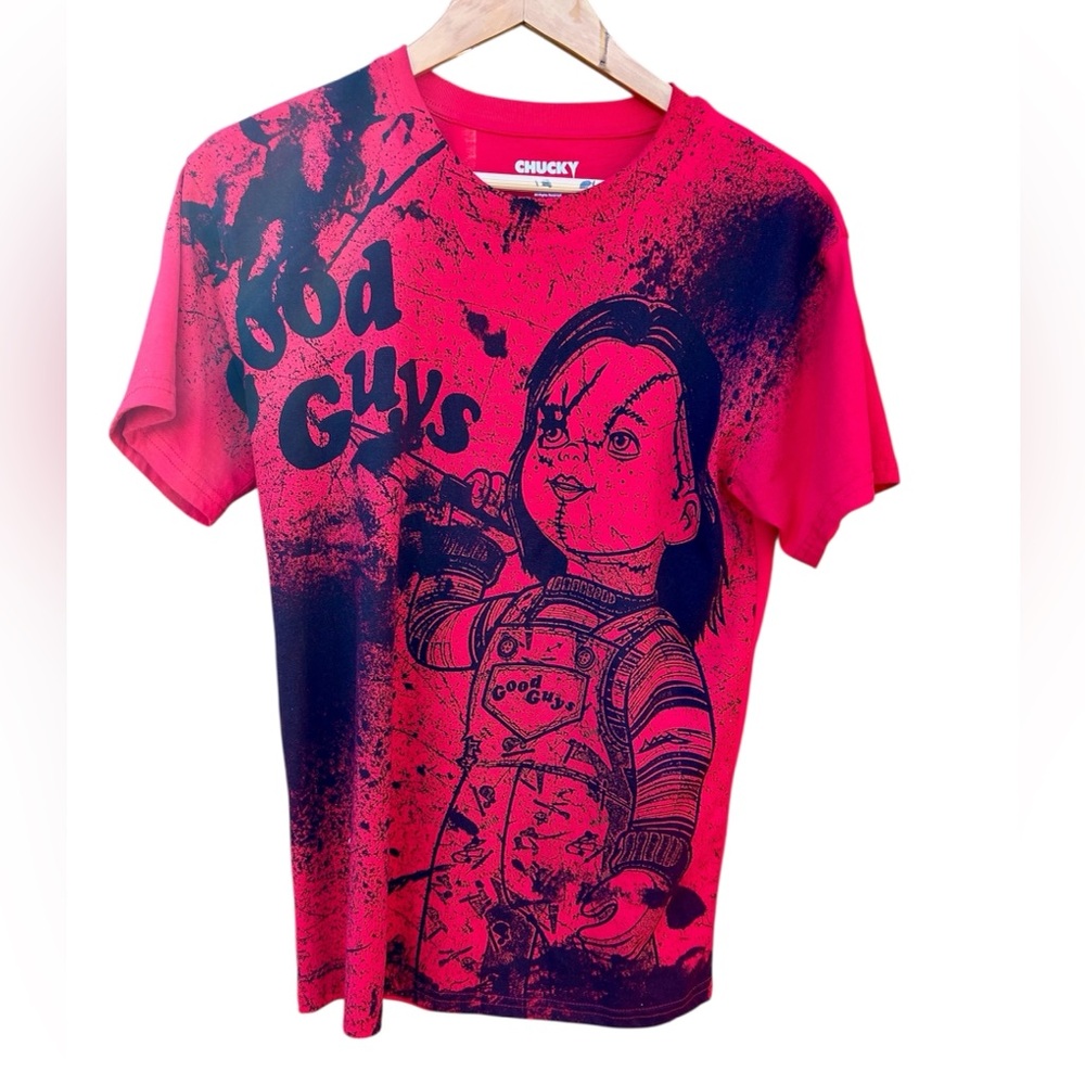 Halloween Chucky Child’s Play Good Guys Ringer Tee Shirt Sz. Small